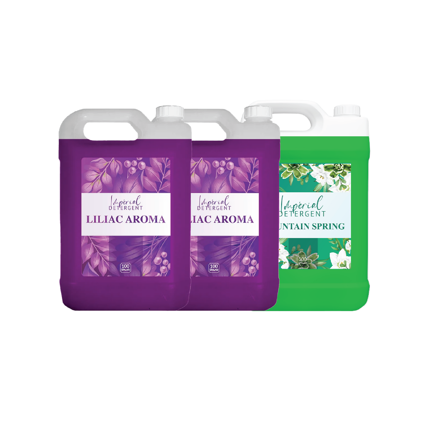 Pachet 3 Detergenti 2x Liliac Aroma + 1x Spring Mountain 5l