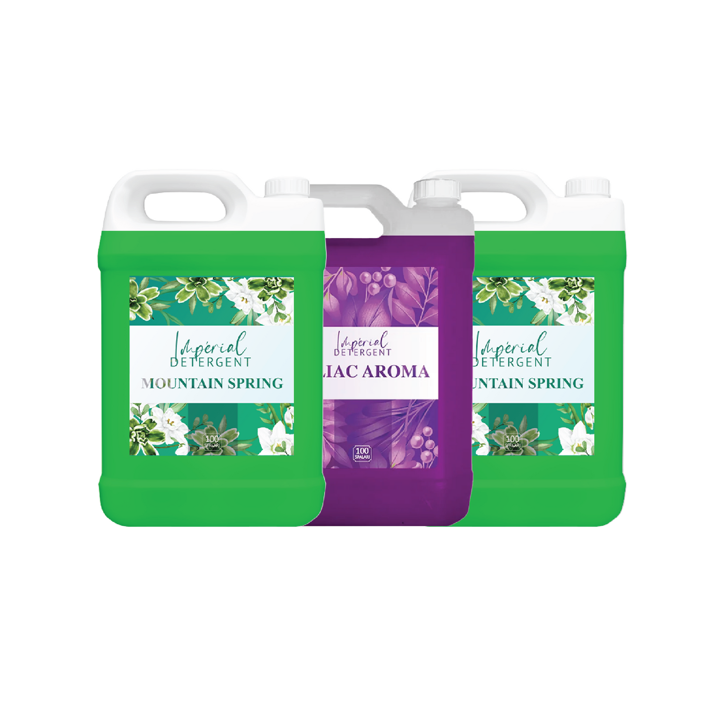 Pachet 3 detergenti 2 x Spring Mountain + 1 Liliac Aroma