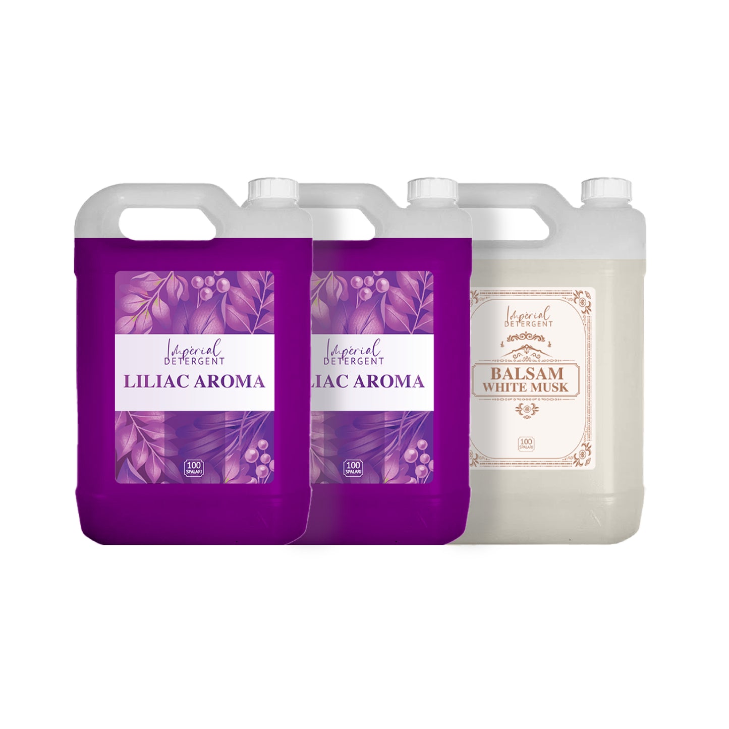 Pachet 2 Detergenti Liliac Aroma + 1 Balsam White Musk