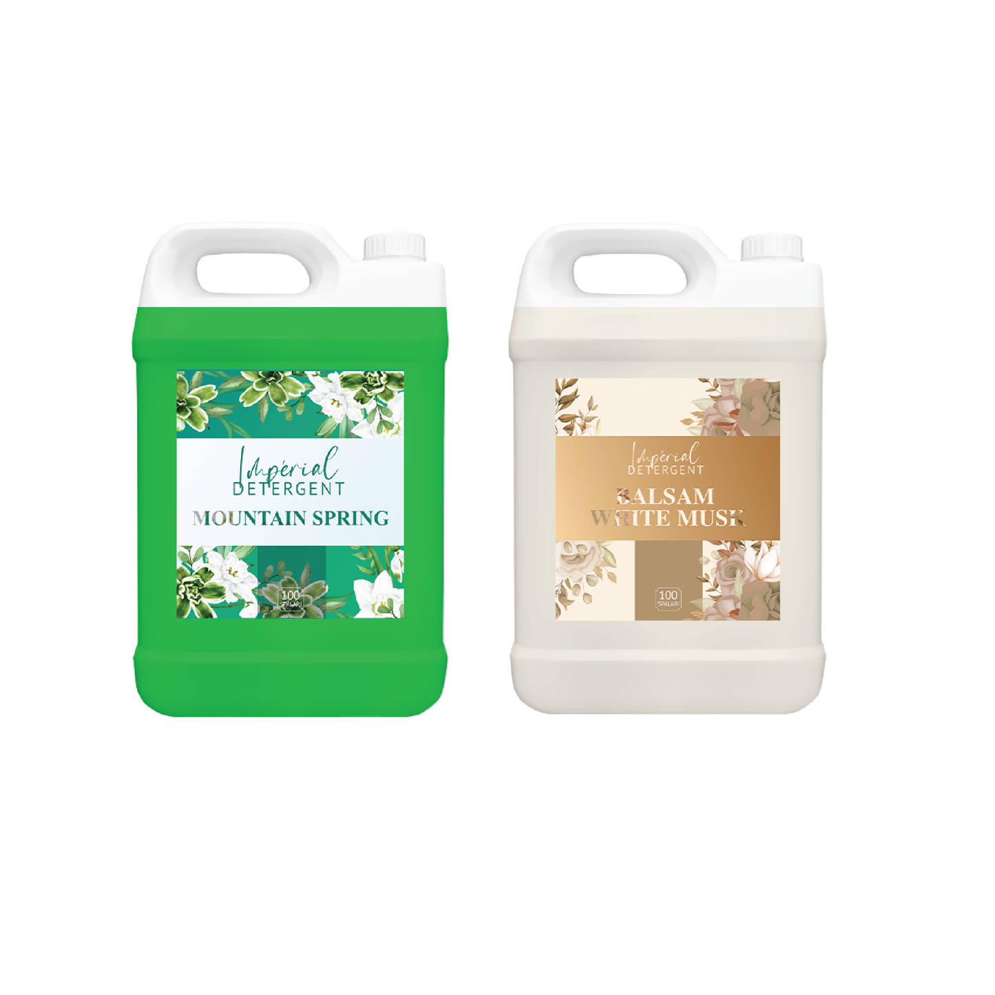 Pachet 1 x Detergent Spring Mountain +1x Balsam White Musk